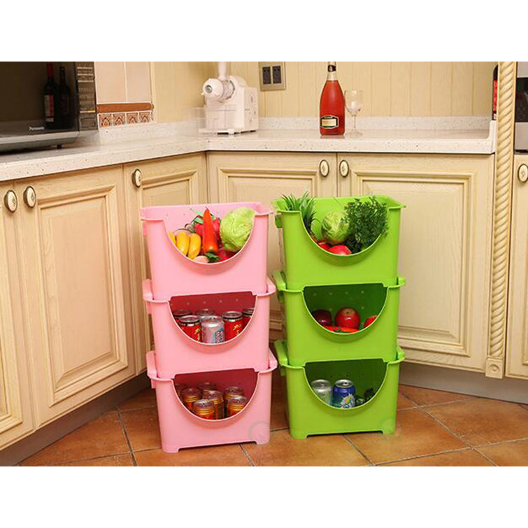 Rebrilliant Stackable Plastic Storage Container Bins & Reviews Wayfair